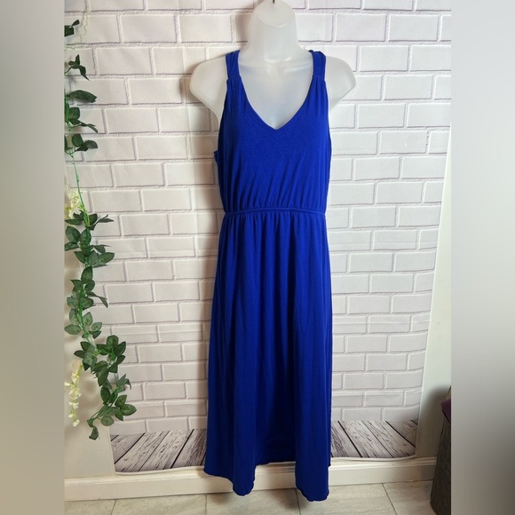 EXPRESS Elegant Blue Sleeveless maxi Dress/size M - Picture 1 of 10